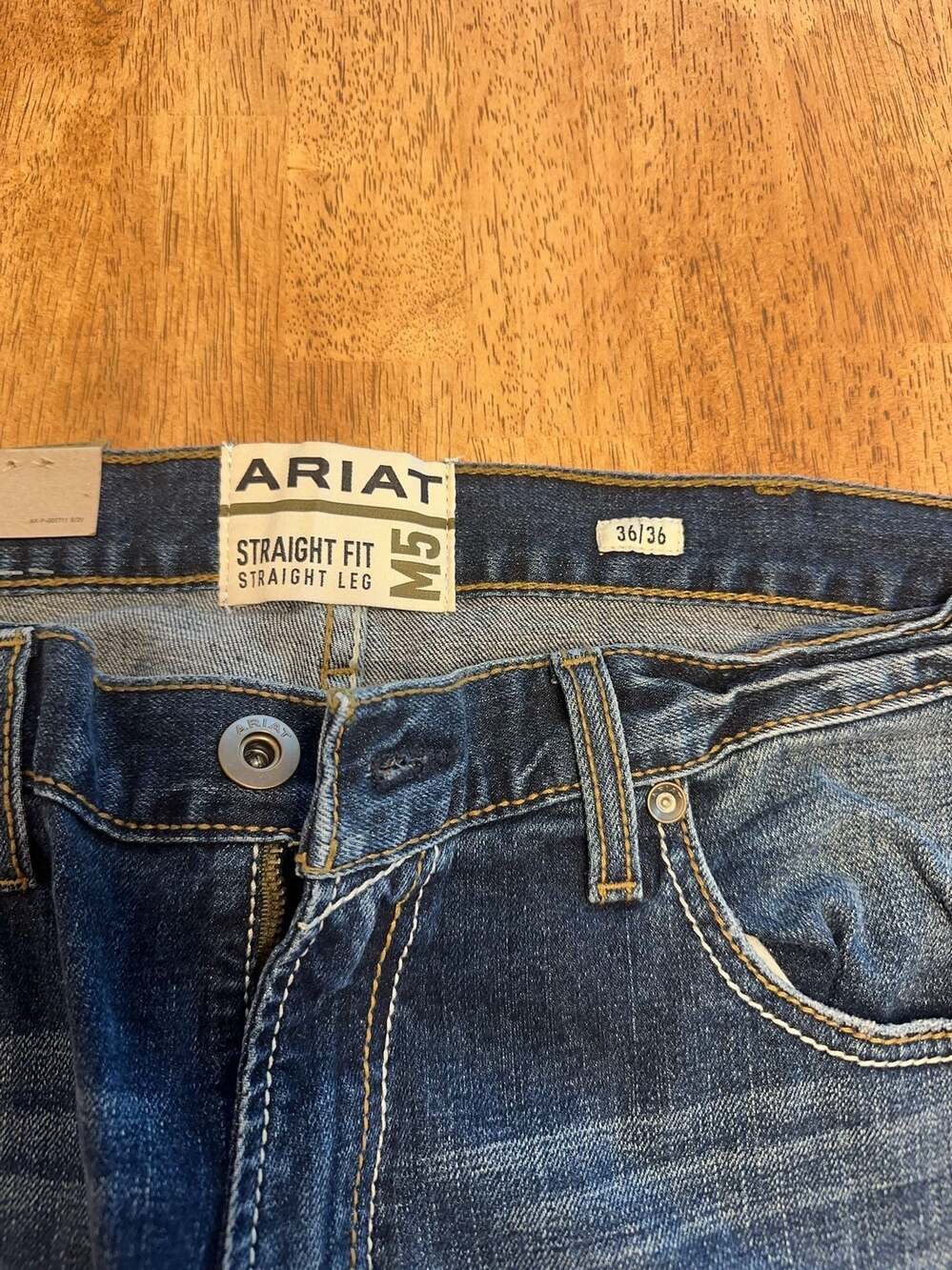 Ariat M5 Straight Leg Stretch Jeans Men’s 36x36 NWT Western Cowboy Denim - Picture 2 of 10